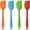 4 Colors, variant on WuPing 4 Pcs Kitchen Multicolor Silicone Spatulas, Heat Resistant Non-Stick 11 Inch Rubber Spatula