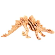 Stegosaurus Jurassic Bones Skeleton 6" Dinosaur Dinosaur Action Figures, Beige