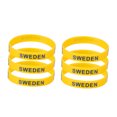 thumbnail image 5 of ELAYARD 6 Pcs Adult Wristbands made of Silicone for Country Supporters in Yellow for International Matches, 5 of 7