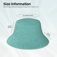 thumbnail image 3 of Fotbe Teal Green Glitter Sombrero Tipo Pescador con Estampado – Sombrero de Sol de Algodón de Moda para Playa, Golf, Pesca, 3 of 6