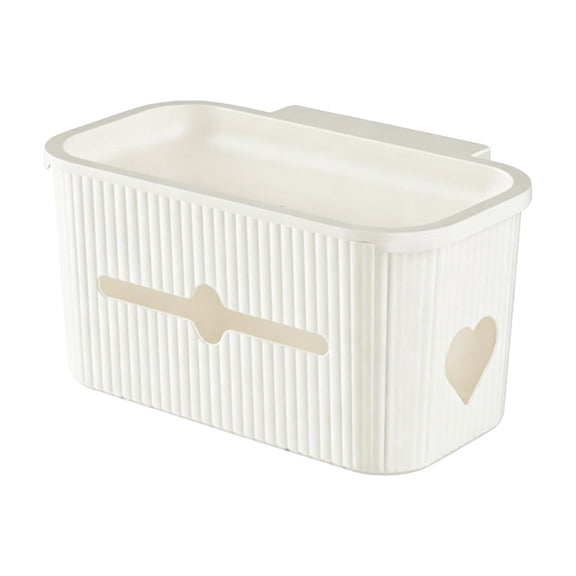 No Drill Hanging Bedside Storage Caddy Striped Plastic Organizer for Dorm Bunk Bed Baby Crib Diaper Toy
