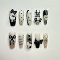 thumbnail image 3 of JC Press On Nails Kit, Regular Coffin Plastic Artificial Nails, Easy Application, 10 Pieces, 3 of 5