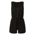 thumbnail image 5 of Nouveau Combishort Décontracté Sans Manches pour Femmes avec Ceinture Grand, 5 of 5
