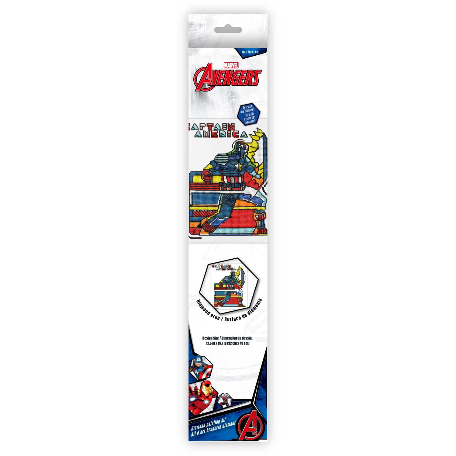 Diamond Dotz Captain America Diamond Painting Artwork Kit - Marvel