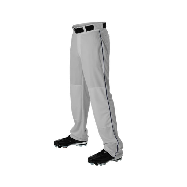 Baseball Youth Pants w Piping and Colors (MediumGrey/Navy) Walmart