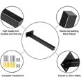thumbnail image 2 of 4 Pcs Black Bracket - 15cm Wall Shelf Shelf Invisible Fixing for Bedroom Kitchen Workshop with Screws, 2 of 5