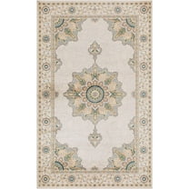 Superior Edeline Medallion Oriental Indoor Area Rug, 8' x 10', Beige