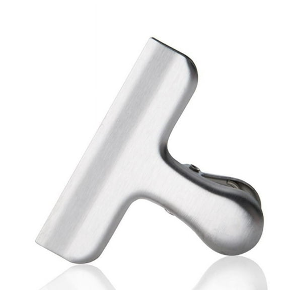 Stainless Steel Solid Fresh-Keeping Chip Clips Heavy Duty Food Bag Clamp,All-Purpose Air Tight Grip Clips for Kitchen Office to Seal Coffee Bags,Paper Sheets