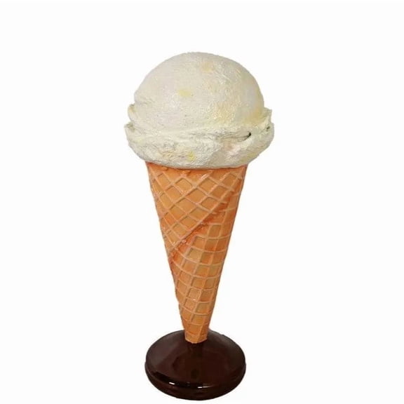 One Scoop Vanilla Ice Cream Over Sized Statue