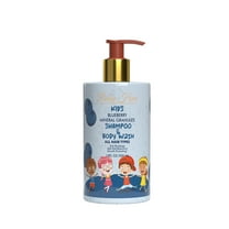 Baby Hair Kids: Vegan Blueberry & Mineral Granules Shampoo & Body Wash pH- Balanced Sulfate-Free, Tear-Free Formula Gently Cleanses, & Refreshes Kids Hair & Scalp. Formulated with Blueberry Juice
