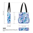 thumbnail image 3 of HAWEE Floral Tote Bag Large Shoulder Bag with Multi Pockets for Gym Travel Beach Daily Bags, 3 of 7