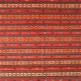 thumbnail image 1 of Ahgly Company Machine Washable Indoor Square Contemporary Ferrari Red Area Rugs, 6' Square, 1 of 7