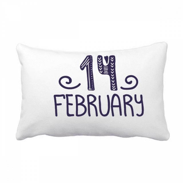 Citation d'Amour du 14 Février Coussin Lombaire Housse de Coussin Maison Canapé