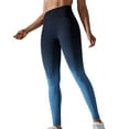 thumbnail image 3 of Sngxgn Leggings for Women High Waisted Soft Womens Leggings for Gym Yoga Workout(Blue,L), 3 of 7