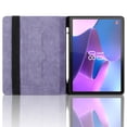 thumbnail image 7 of for Lenovo Idea Tab Pro 12.7 inch 2025 (TB-373FU/TB-375FC) Case, Rhombus Grid Pattern Multiple Viewing Angles Stand Slim Folio Cover (Purple), 7 of 7