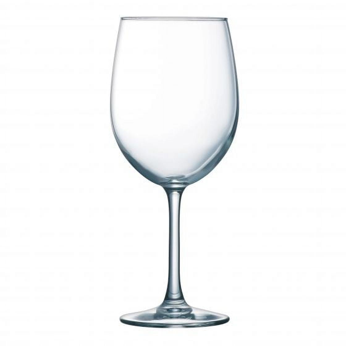 Luminarc Perfection Stemless Wine Glass Set of 12, 15 oz, Clear