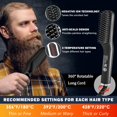 thumbnail image 3 of Cepillo alisador de barba XIKEZAN Premium con calefacción para hombre, 3 of 7