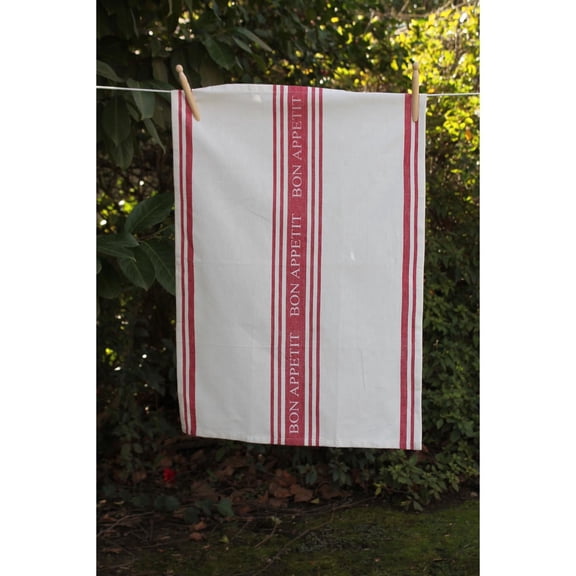 Elk Home Le Chef Towel in Red - Set of 4 White
