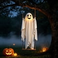 thumbnail image 5 of Luckky Halloween Decorations Outdoor,Large Lighted Hanging Swing Ghost Halloween Decor,Spooky Cute Ghosts Decorations for Tree Porch Yard Garden Lawn, 5 of 5