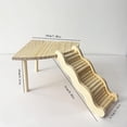 thumbnail image 6 of 2 Sets Wooden Hamster Platform with Ladder Small Animal Climbing Ladder Standing Hideout for Pet Cage, 6 of 6