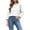 White, variant on Oiangi Womens Oversized Long Sleeve Shirts Scoop Neck Basic Tunic Tops Fall Comfy Fashion Streetwear Blouses White 2XL