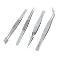 thumbnail image 4 of Milaget 4 Pieces Tweezers Set - Craft Modle Building Jewelry Nail Art Hobby Picking Tool, 4 of 8