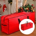 thumbnail image 1 of WHEANG Christmas Tree Storage Bag Up To 7.5 Ft Holiday Xmas Disassembled Trees With Reinforced Handles & Zipper Material From Dust (Red), 1 of 5