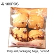 thumbnail image 2 of PENGXIANG 100Pcs Self-adhesive Christmas Cookie Candy Packaging Bag Baking Snack Pouch Style 4 One Size, 2 of 13