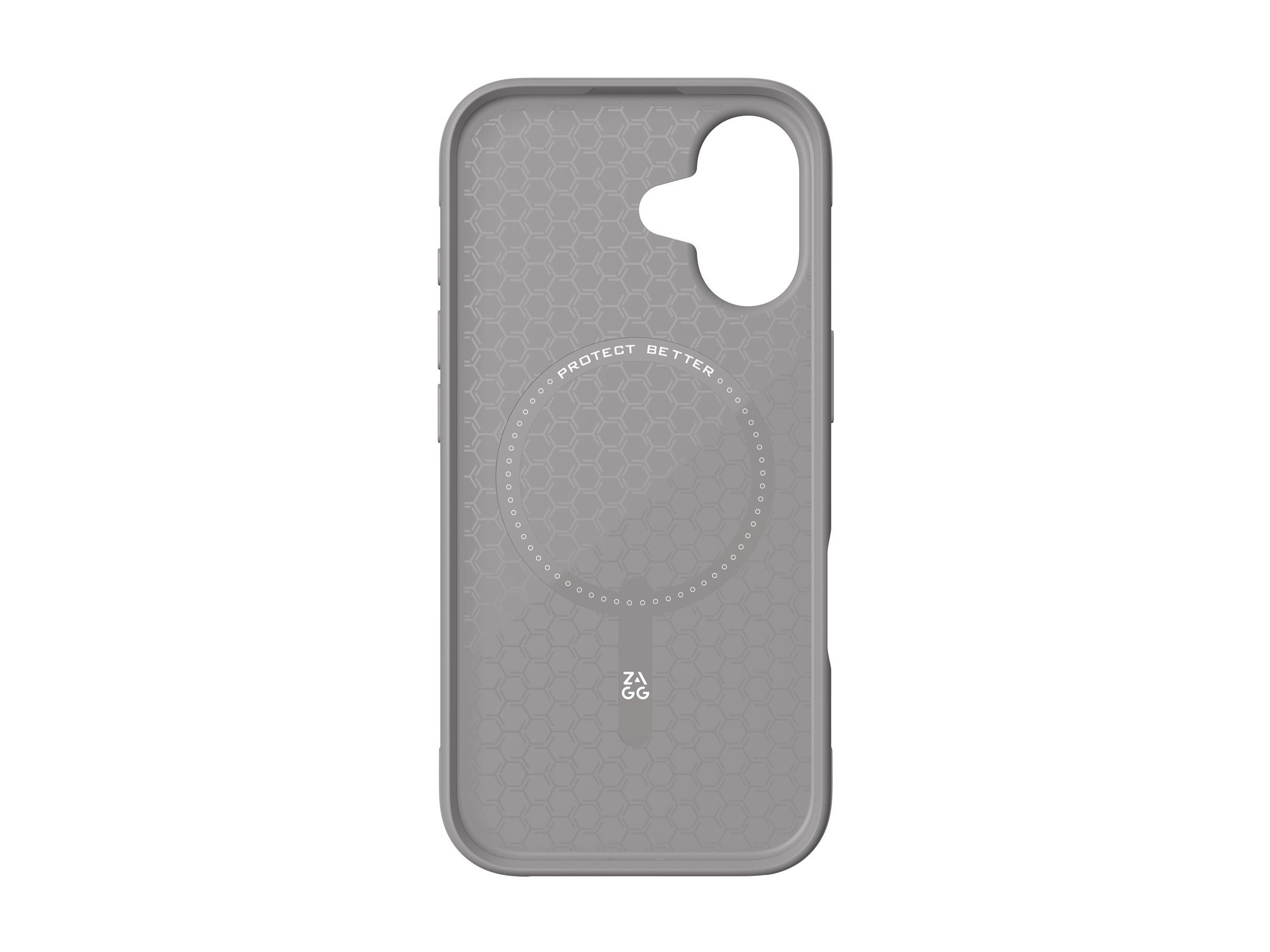 ZAGG Luxe Snap - Back cover for cell phone - MagSafe compatibility - gray - for Apple iPhone 17
