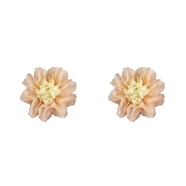 Matsuzay Flores de papel Decoraciones florales para pared Adorno de bricolaje Fondo decorativo artificial Flores de boda Peachy 20 cm Melocotón 20cm 2piezas
