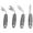 color, variant on golytefs 4Pcs Adaptive Utensils Set 2.5oz & 42 Angled Hand Tremor Weighted Silverware(l)