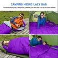 thumbnail image 3 of HLONK Sleeping Bag  Lightweight Spring/Summer Weather Sleep Bags for Kids Adults Girls Women  Microfiber Filled 15-25 Degree for Backpacking/Hiking/Camping/Mountaineering with Compression, 3 of 8