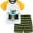 Yellow truck, variant on WIBACKER 2-7Y Toddler Boy Cotton Summer 2 Piece Outfit Short Sleeve T-Shirt and Shorts Kids Suits Set - Dinosaur