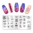 thumbnail image 1 of Juego de sellos de uñas de cabeza de silicona transparente con patrones de impresión de raspador, crea libertad de arte, necesita esmalte de Gel de impresión y placa de acero, envío directo, 1 of 4