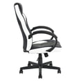 thumbnail image 4 of Homycasa Racing Chair  Ergonomic Faux Leather Gaming Office Chair, White, 4 of 8