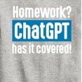 thumbnail image 3 of Instant Message - Homework ChatGTP Has It Covered - Toddler And Youth Crewneck Fleece Sweatshirt, 3 of 6