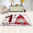 thumbnail image 2 of SKYSONIC Valentine Gnome Watercolor Non-Slip Area Rug, Cute Love Heart Floor Carpet Comfort Floor Mats Decor for Indoor Front Porch,Living Room, Bedroom,Kitchen,72"x48", 2 of 5