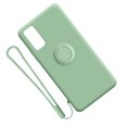 thumbnail image 4 of Caja del teléfono Cubierta de TPU para teléfono inteligente Cubierta protectora de soporte de anillo de color a prueba de golpes, Reemplazo para Note 20 Ultra, Verde Inevent EL000683-11, 4 of 7