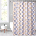 thumbnail image 6 of GlowSol Extra Long Shower Curtain Leaves Cotton Blend Heavy Duty Farmhouse Fabric Shower Curtain for Bathroom Decor, 72x84 inch, Yellow, 1 Set, 6 of 6