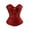 Wine, variant on Halloween Jacquard Ruffle Trim Black Overbust Corset Lace Up Waist Trainer Gothic Party Shapewear