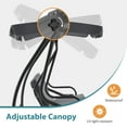 thumbnail image 5 of MCombo 3 Seat Outdoor Patio Swing Chair with Adjustable Canopy, Weather Resistant Steel Frame, 5 of 9