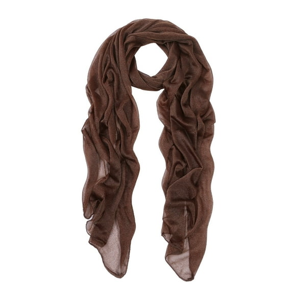 Elegant Silky Chiffon Sheer Plain Oblong Scarf Wrap