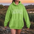 thumbnail image 2 of Godom Womens Oversized Letter Print Hoodies Graphic Fleece Sweatshirts Long Sleeve Pullover with Pocket 2025, 2 of 4