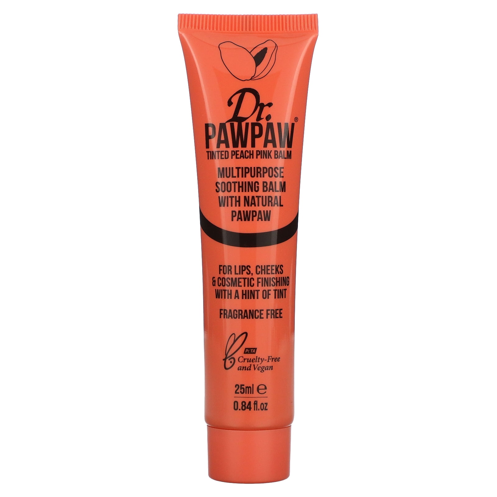 Dr. PAWPAW Multipurpose Soothing Balm with Natural PawPaw, Tinted Peach