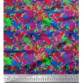 thumbnail image 2 of Soimoi Tissu Voile de Coton Camouflage Multicolore Imprimé au Mètre 56 Pouces de Large, 2 of 3