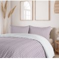 thumbnail image 6 of Ambesonne Purple Duvet Cover Sets, Sea Waves Inspired, 2-Queen, Pale Pink Purple, 6 of 7