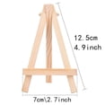 thumbnail image 5 of Qsnailfrr10pcs Mini Wooden Easel 5" Tabletop Stand for Crafts & Photos, 5 of 5