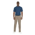 thumbnail image 3 of Lee Golf Men's and Big Men’s Plaid Print Short Sleeve Golf Polo Shirt, up to Size 5X, 3 of 3