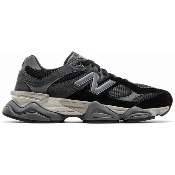 New Balance Men's 9060, Black/Castlerock/Rain Cloud, M8.5/W10, Standard