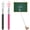 Black+Pink, variant on 2 Pcs Telescopic Teachers Pointer Mini Retractable Finger Pointer Stick Extendable Hand Pointer Classroom Pointer for Elementary School Kindergarten Teacher, up to 22.3" (Black & Pink)